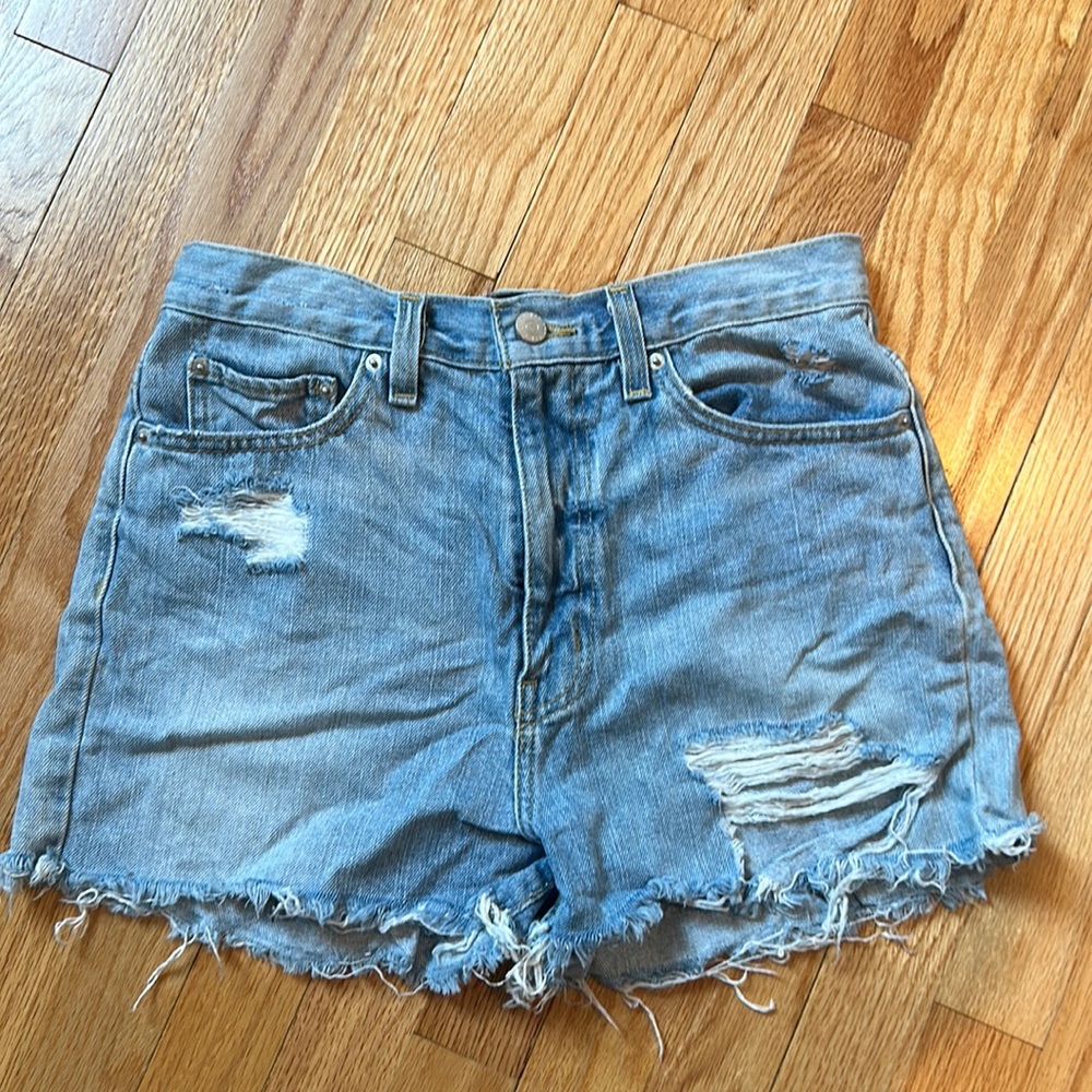 BDG girlfriend high rise jean short